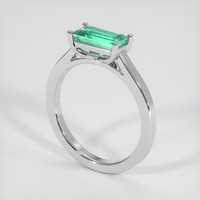 0.89 Ct. Emerald Ring, Platinum 950 2