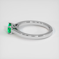 0.53 Ct. Emerald Ring, Platinum 950 4