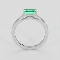 0.90 Ct. Emerald Ring, Platinum 950 3