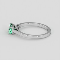 0.90 Ct. Emerald Ring, Platinum 950 4