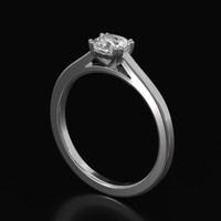 0.56 Ct. Sapphire Ring, Platinum 950 2