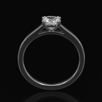 0.56 Ct. Sapphire Ring, Platinum 950 3