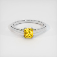 0.72 Ct. Yellow Sapphire Ring, Platinum 950 1