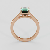 2.20 Ct. Bluish Green Sapphire Ring, 14K Rose Gold 3