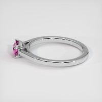 0.69 Ct. Sapphire Ring, 14K White Gold 4