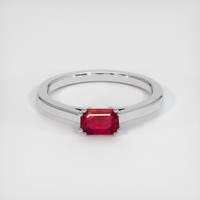 Ruby Ring 0.44 Ct. 14K White Gold Preview