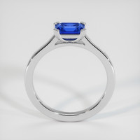 0.97 Ct. Blue Sapphire Ring, 14K White Gold 3
