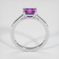 0.88 Ct. Purple Sapphire Ring, 14K White Gold 3