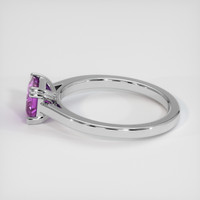 0.88 Ct. Purple Sapphire Ring, 14K White Gold 4