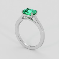 1.78 Ct. Emerald Ring, 18K White Gold 2