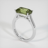 5.02 Ct. Bi Color Sapphire Ring, 18K White Gold 2