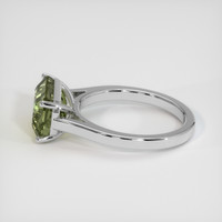 5.02 Ct. Bi Color Sapphire Ring, 18K White Gold 4