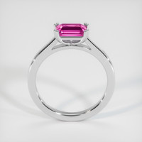 1.91 Ct. Pink Sapphire Ring, 18K White Gold 3