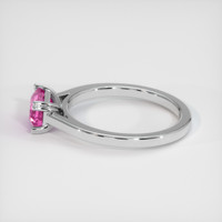 1.91 Ct. Pink Sapphire Ring, 18K White Gold 4