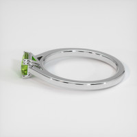 0.69 Ct. Sapphire Ring, 18K White Gold 4