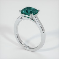 4.11 Ct. Sapphire Ring, 18K White Gold 2