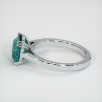 4.11 Ct. Sapphire Ring, 18K White Gold 4