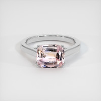3.41 Ct. Sapphire Ring, 18K White Gold 1