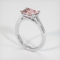 3.41 Ct. Sapphire Ring, 18K White Gold 2