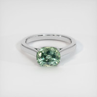 2.78 Ct. Sapphire Ring, 18K White Gold 1