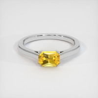 0.94 Ct. Sapphire Ring, 18K White Gold 1