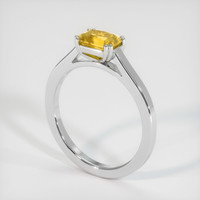 0.94 Ct. Sapphire Ring, 18K White Gold 2