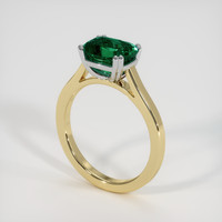 3.08 Ct. Sapphire Ring, 14K White & Yellow 2