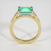 1.04 Ct. Emerald Ring, 18K White & Yellow 3