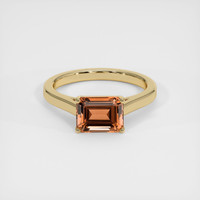 1.78 Ct. Orange Tourmaline Ring, 10K Yellow Gold 1