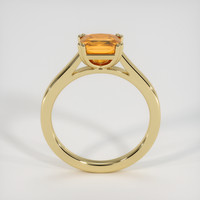 2.07 Ct. Yellowish Orange Sapphire Ring, 10K Yellow Gold 3