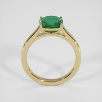 3.03 Ct. Bluish Green Sapphire Ring, 10K Yellow Gold 3