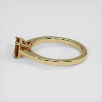 1.24 Ct. Yellowish Brown Sapphire Ring, 14K Yellow Gold 4