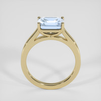 2.99 Ct. Blue Sapphire Ring, 14K Yellow Gold 3