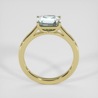 2.03 Ct. Bluish Green Sapphire Ring, 14K Yellow Gold 3