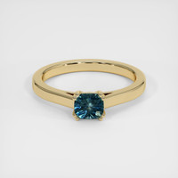 0.82 Ct. Sapphire Ring, 14K Yellow Gold 1
