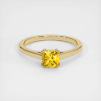 0.72 Ct. Sapphire Ring, 14K Yellow Gold 1
