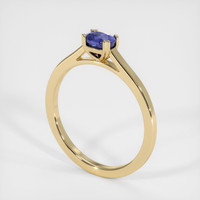 0.48 Ct. Sapphire Ring, 18K Yellow Gold 2