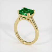 3.03 Ct. Emerald Ring, 18K Yellow Gold 2
