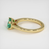 1.37 Ct. Emerald Ring, 18K Yellow Gold 4