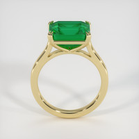 3.86 Ct. Emerald Ring, 18K Yellow Gold 3