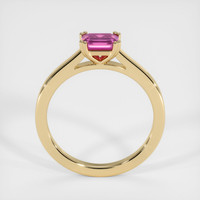0.68 Ct. Pink Sapphire Ring, 18K Yellow Gold 3