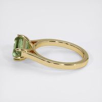 3.72 Ct. Green Sapphire Ring, 18K Yellow Gold 4