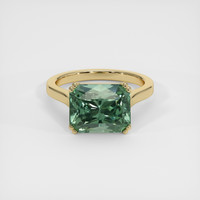 5.15 Ct. Sapphire Ring, 18K Yellow Gold 1