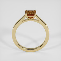 1.24 Ct. Yellowish Brown Sapphire Ring, 18K Yellow Gold 3