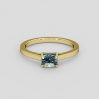 0.90 Ct. Bi Color / Parti Sapphire Ring, 18K Yellow Gold 1
