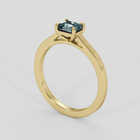 0.90 Ct. Bi Color / Parti Sapphire Ring, 18K Yellow Gold 2