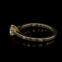 0.56 Ct. Sapphire Ring, 18K Yellow Gold 4