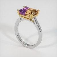 3.41 Ct. Gemstone Ring, 18K Yellow & White 2