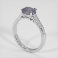 1.40 Ct. Grey Sapphire Ring, Silver 2
