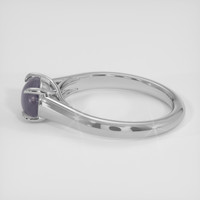 1.40 Ct. Grey Sapphire Ring, Silver 4